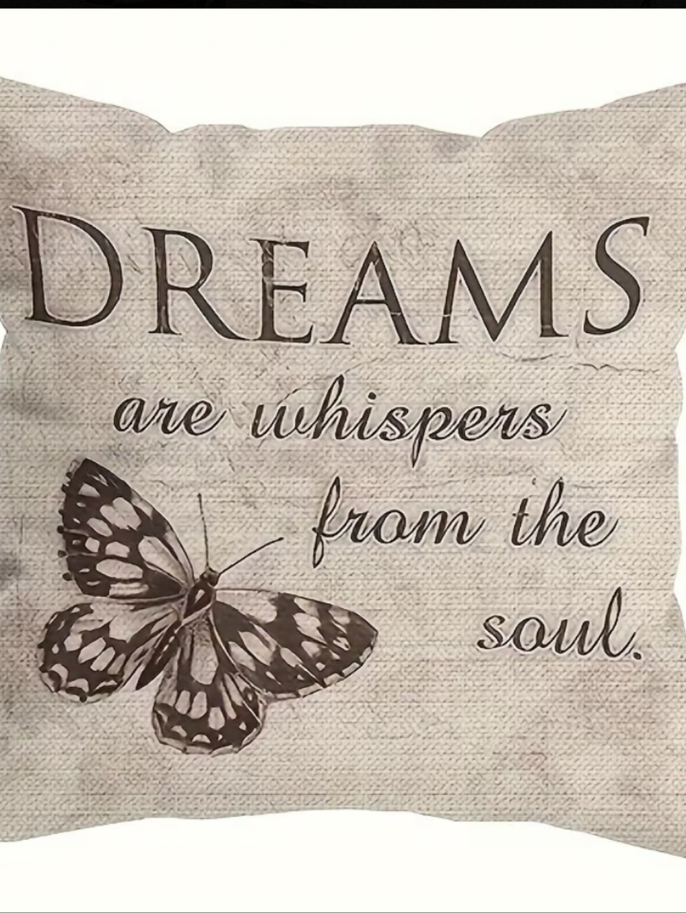 4 Pcs. Inspirational Butterfly Quote Accent Pillow Covers - Beige - Picture 3 of 6